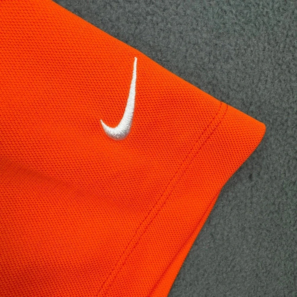 Nike Golf Dri-Fit‎ Polo Shirt XL Orange Shock Top Men's Athletic Golf